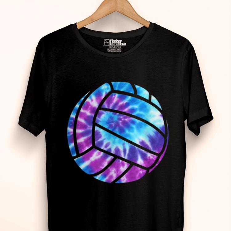 Pretty Volleyball Tie Dye Blue Purple Teenage Girls Perfect shirt