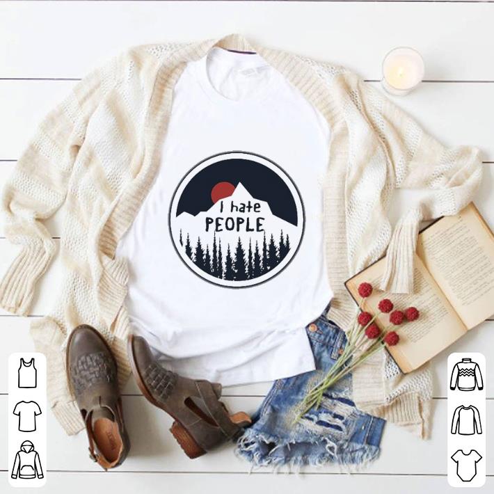 Top I hate people moutain and sundown shirt 2 Top I hate people moutain and sundown shirt