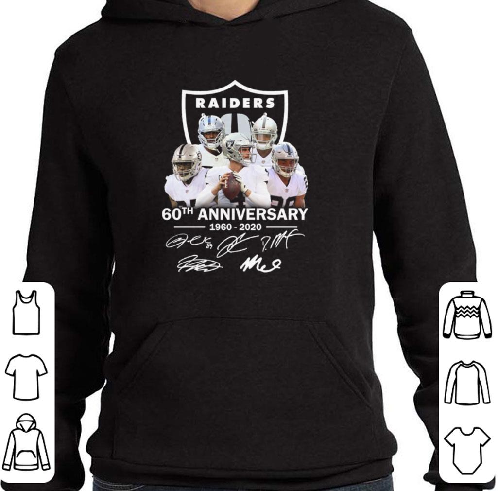 Top Oakland Raiders 60th anniversary 1960-2020 signatures shirt