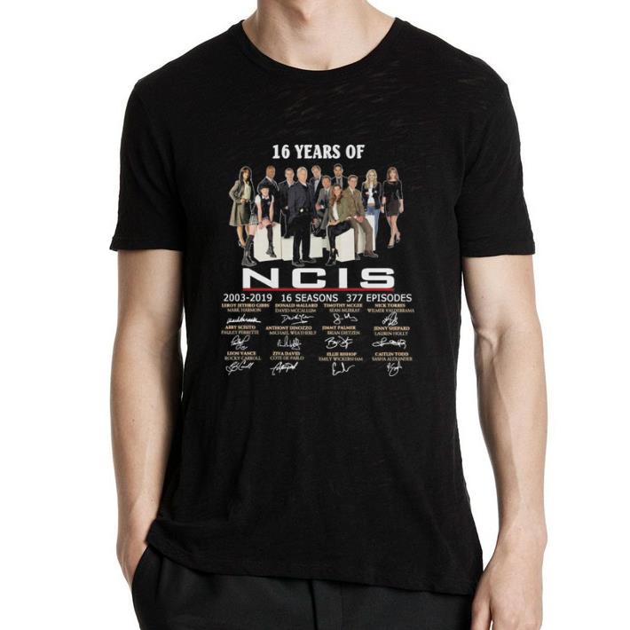 Awesome 16 years of NCIS 2003-2019 16 seasons signatures shirt 2 Awesome 16 years of NCIS 2003-2019 16 seasons signatures shirt 2