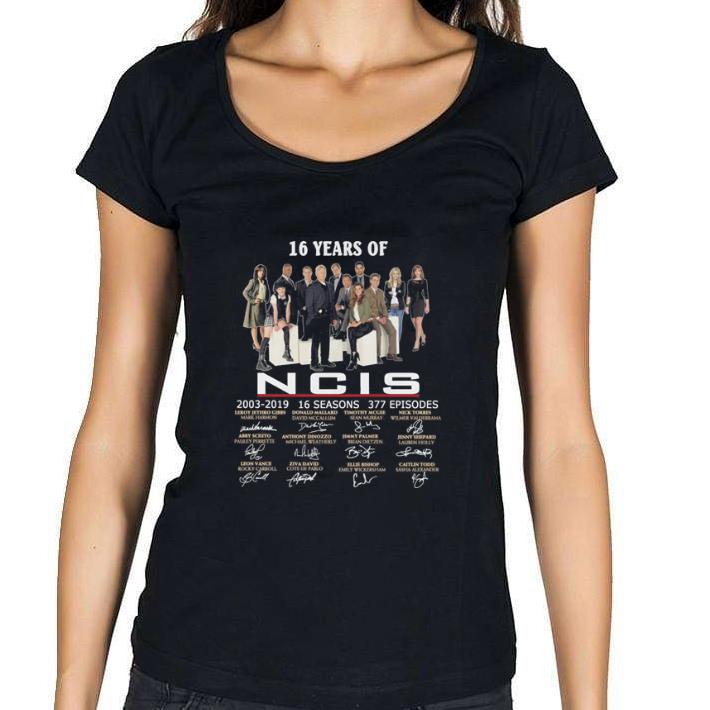 Awesome 16 years of NCIS 2003-2019 16 seasons signatures shirt 3 Awesome 16 years of NCIS 2003-2019 16 seasons signatures shirt 3