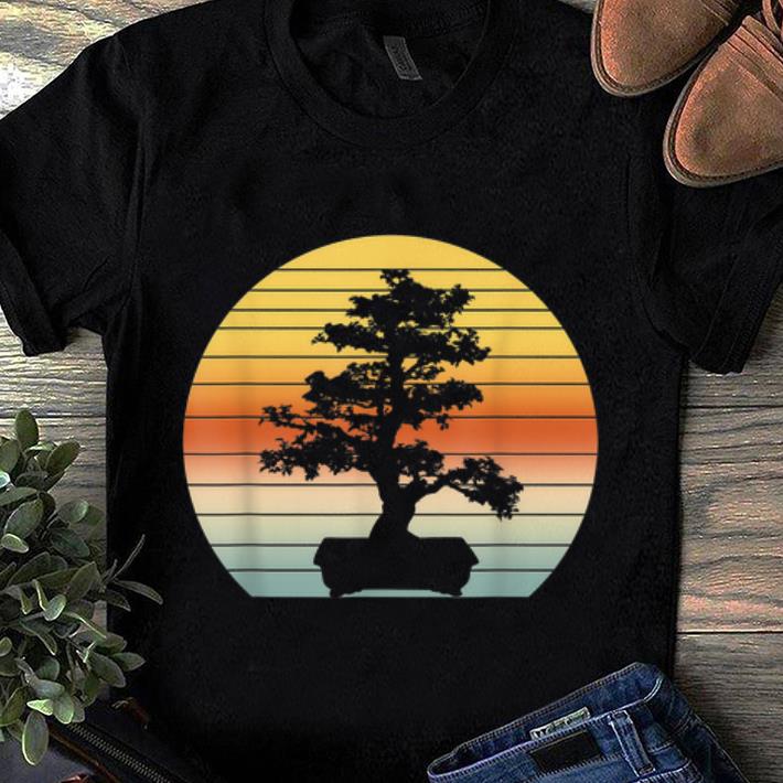 Awesome Bonsai Tree Vintage Japanese Bonsai Tree Sunset shirt