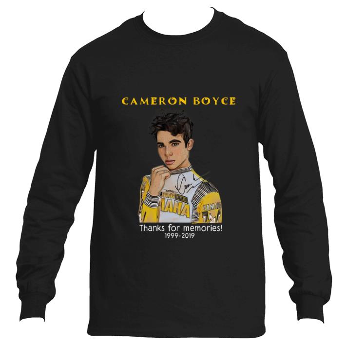 Awesome Cameron Boyce thank for memories 1999-2019 shirt 2 Awesome Cameron Boyce thank for memories 1999-2019 shirt