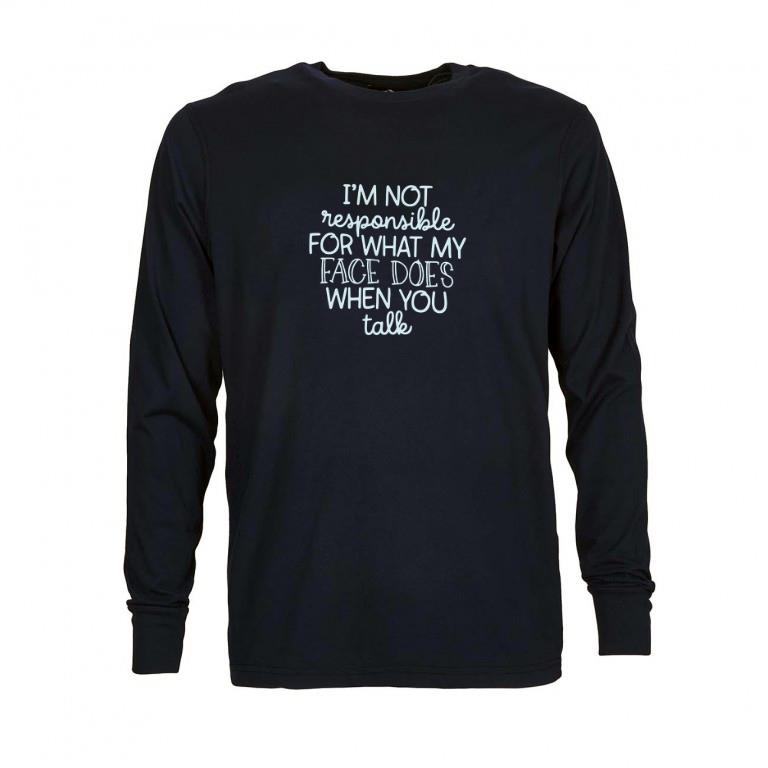Awesome I'm not responsible for what my face does when you talk shirt 2 Awesome I'm not responsible for what my face does when you talk shirt