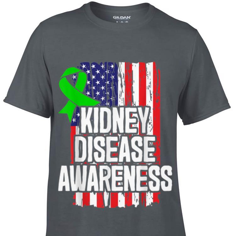 Awesome Kidney Disease Awareness American Flag shirt