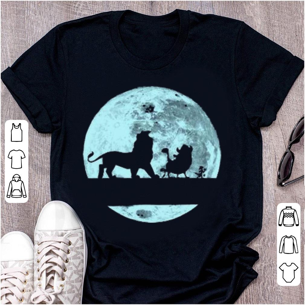 Awesome Lion King Walking On The Moon Simba Pumbaa And Timon shirt
