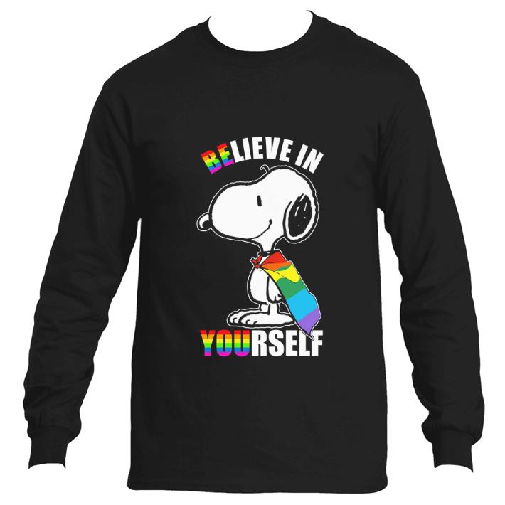 Awesome Snoopy believe in yourself LGBT shirt 6 Awesome Snoopy believe in yourself LGBT shirt