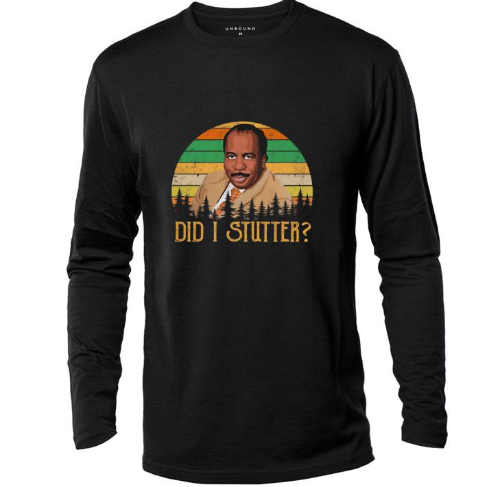 Awesome Stanley Hudson did i stutter sunset vintage shirt 6 Awesome Stanley Hudson did i stutter sunset vintage shirt
