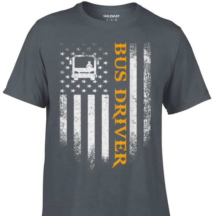 Bus Driver American Flag Patriotic sweater