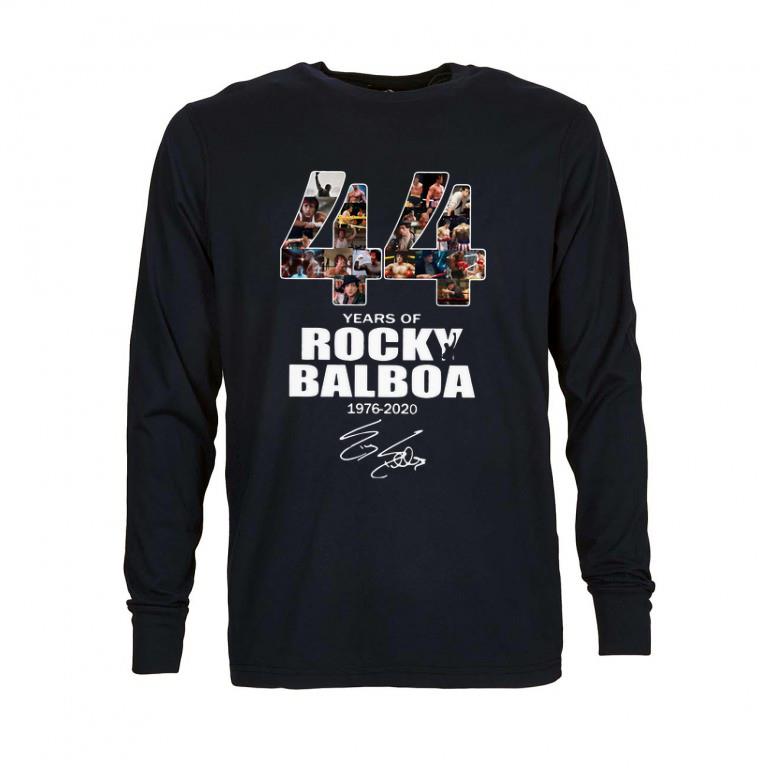 Funny 44 years of Rocky Balboa 1976-2020 signature shirt 2 Funny 44 years of Rocky Balboa 1976-2020 signature shirt