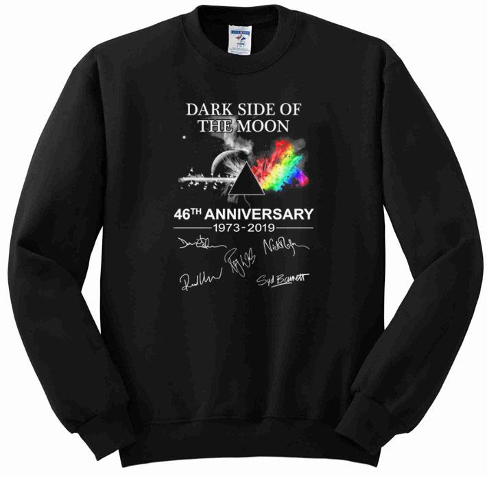 Funny Pink Floyd Dark side of the moon 46th anniversary signatures shirt