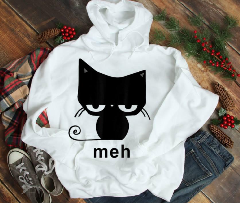 Hot Meh Black Cat shirt