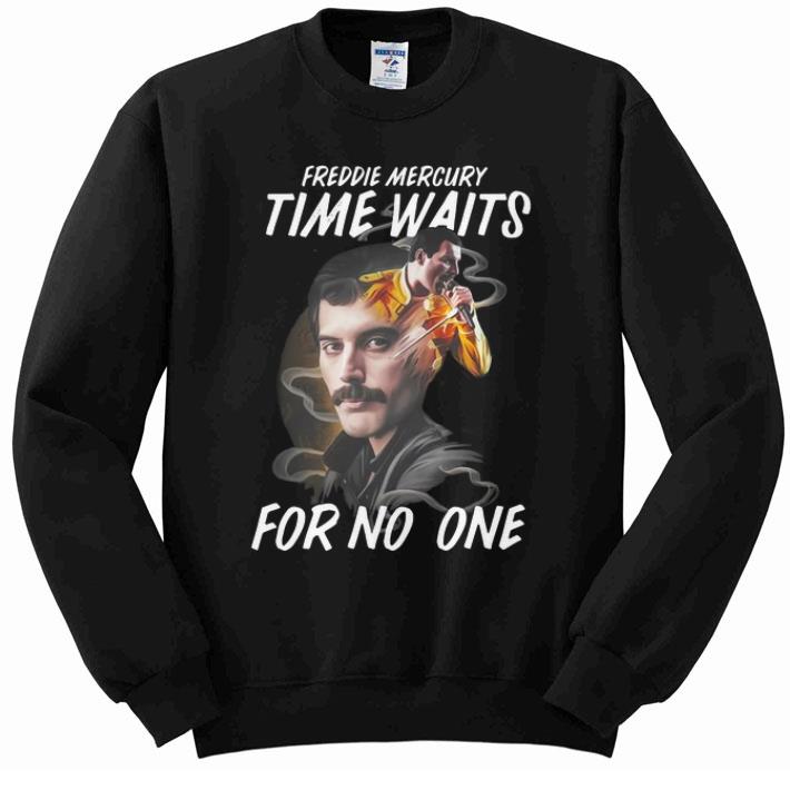 Nice Freddie Mercury time waits for no one shirt 2 Nice Freddie Mercury time waits for no one shirt