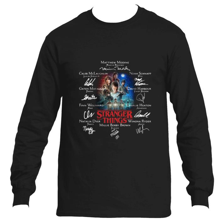 Nice Millie Bobby Brown Eleven Stranger Things Signatures shirt