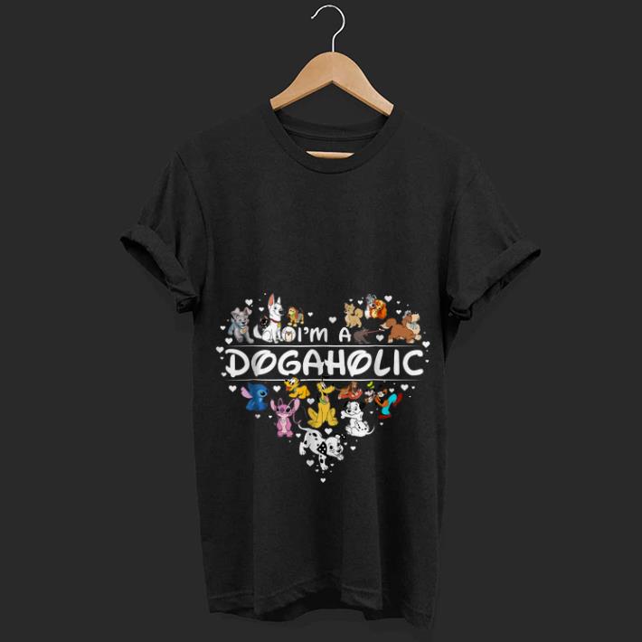  Nice price I'm A Dogaholic Heart Disney shirt