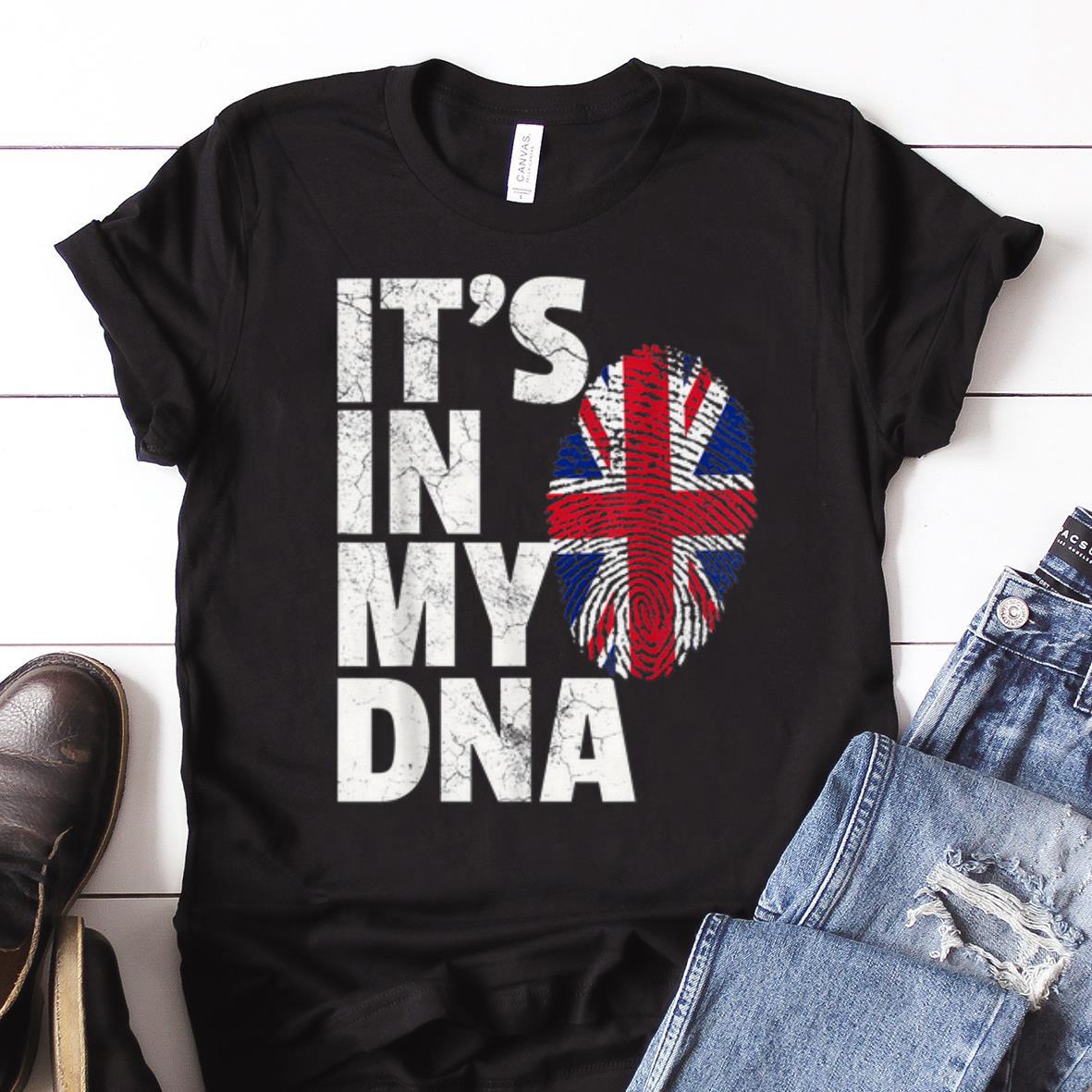  Nice price It's In My DNA British Fingerprint shirt