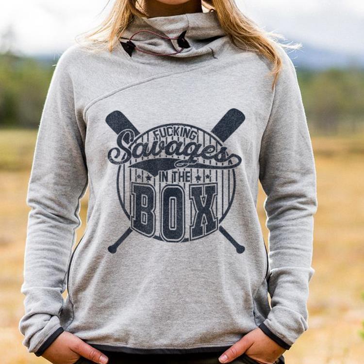 Official Baseball Bat Fucking Savages In The Box shirt
