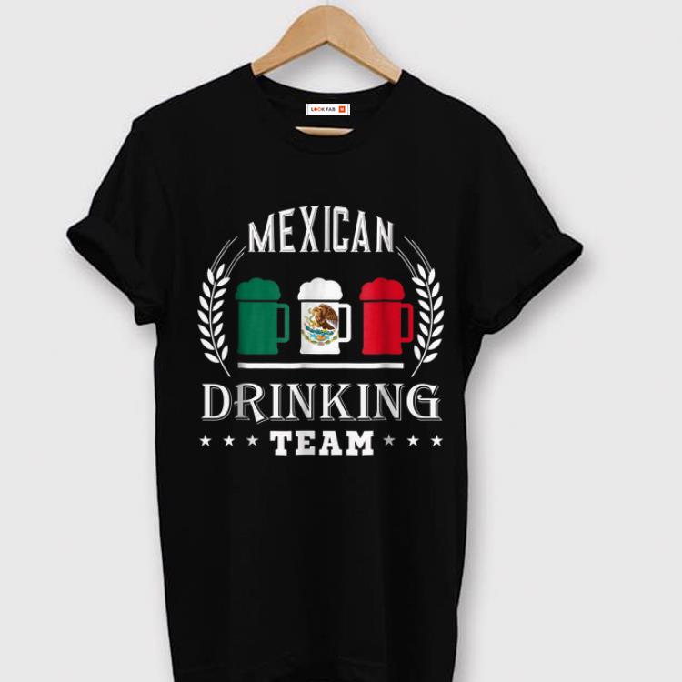 Official Beer Mexican Drinking Team Casual Mexico Flag shirt