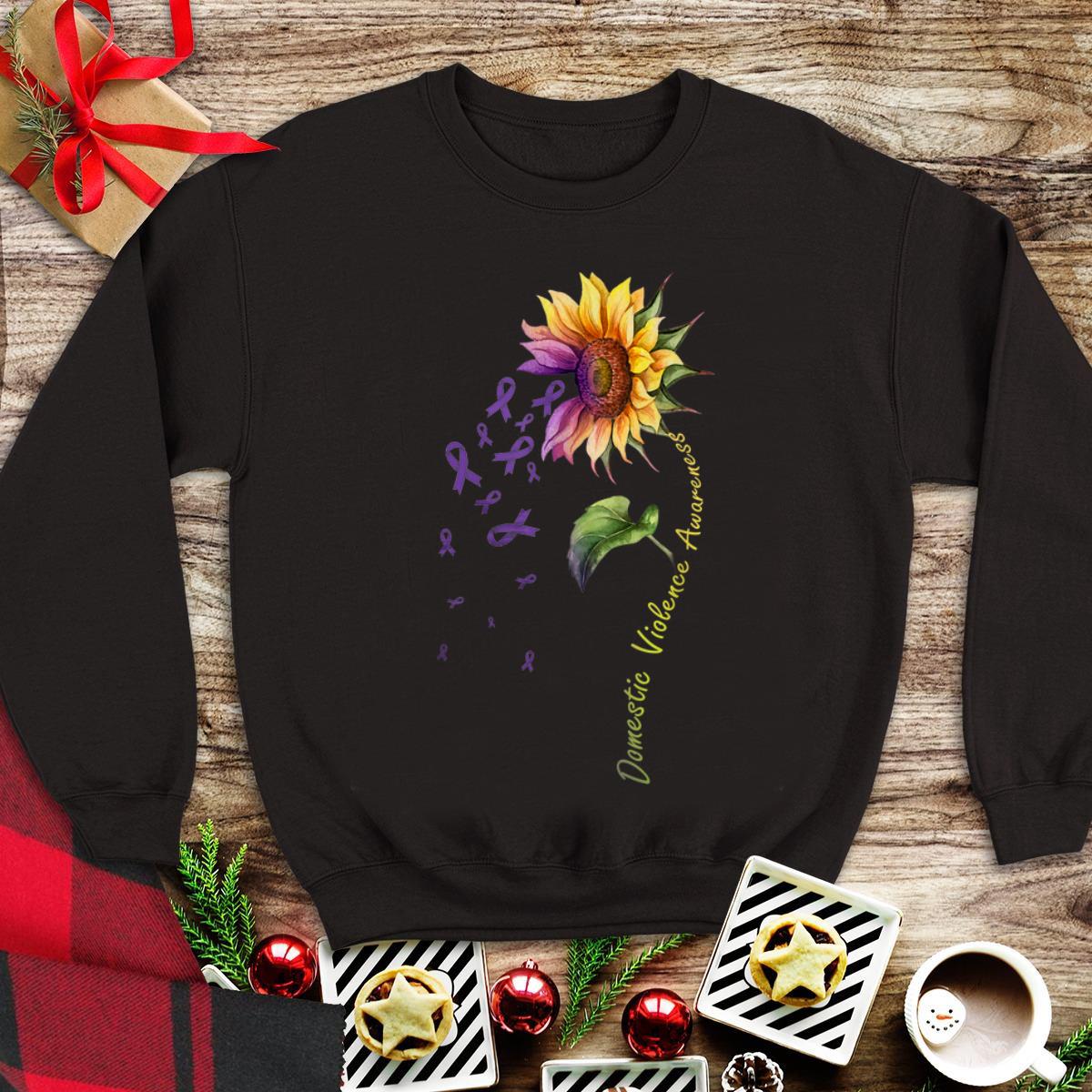 Official Domestic Vilolence Awareness Sunflower shirt