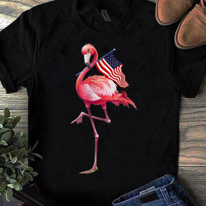 Official Flamingo 4th Of July Patriotic Vintage Flag shirt