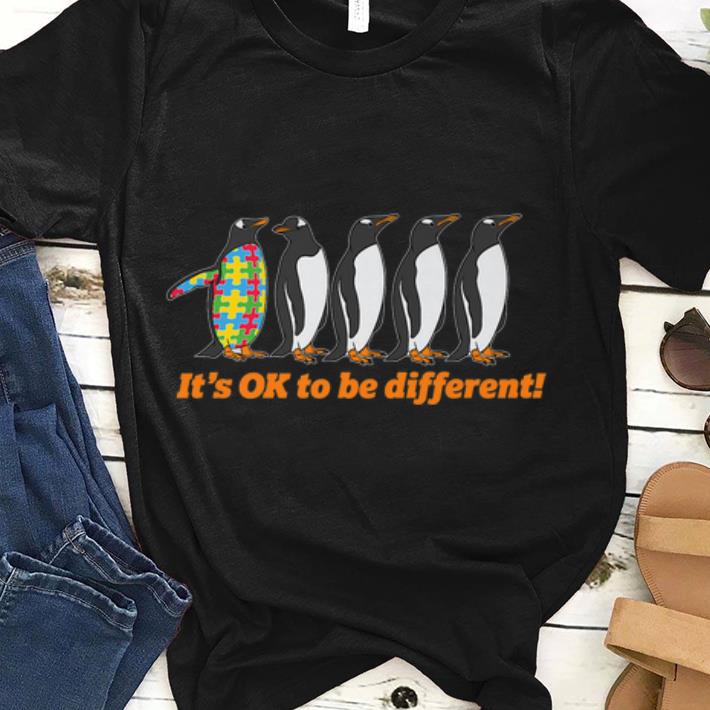 Official Penguin It's OK To Be Different Autism Awareness shirt