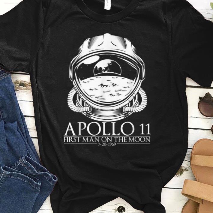 Original Apollo 11 First Moon Man Astronaut Space Helmet shirt