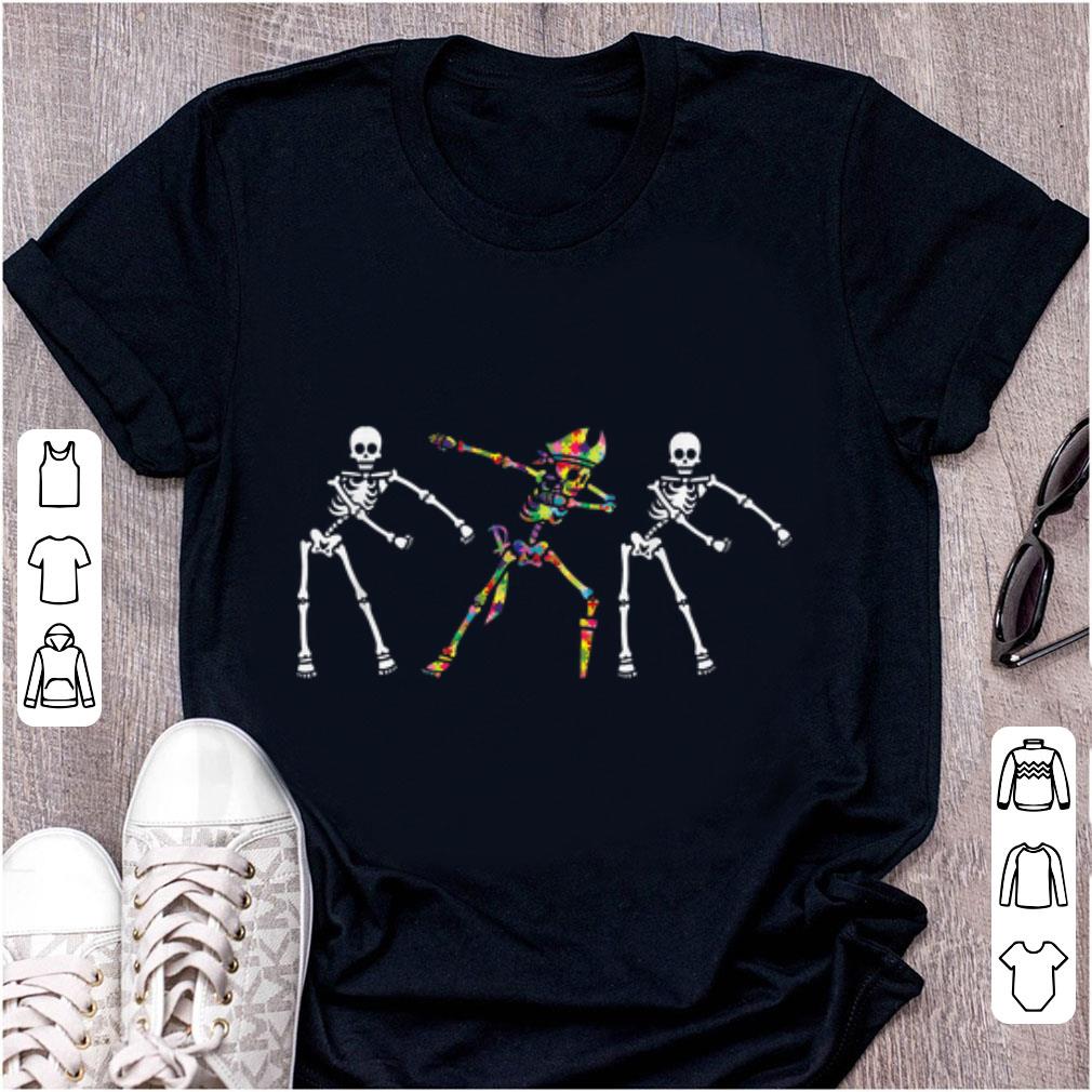 Original Autism Skeleton Flossing Dabbing Bone Pirate shirt