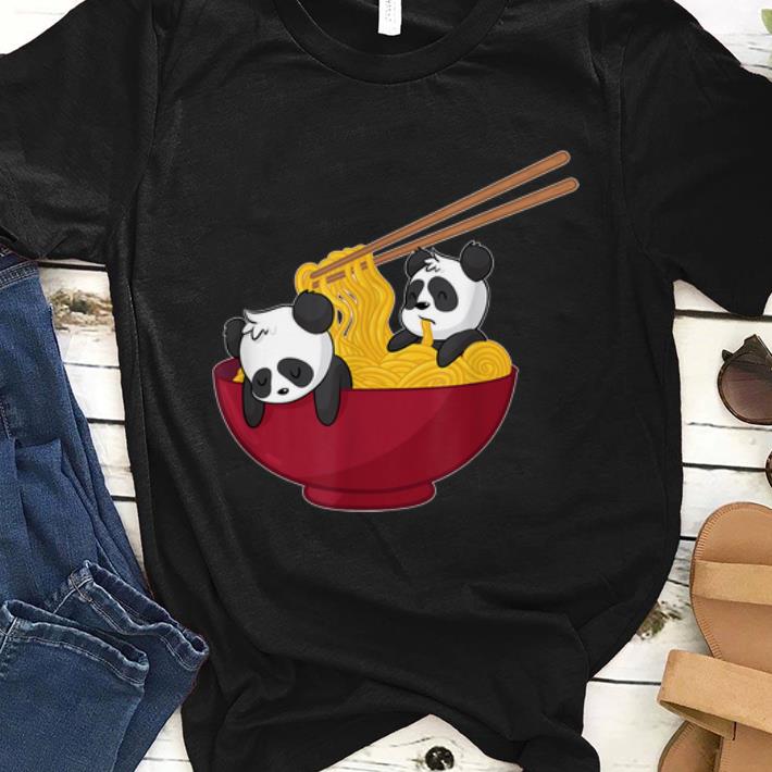 Original Ramen Noodles Panda Bear Kawaii Anime Japanese shirt