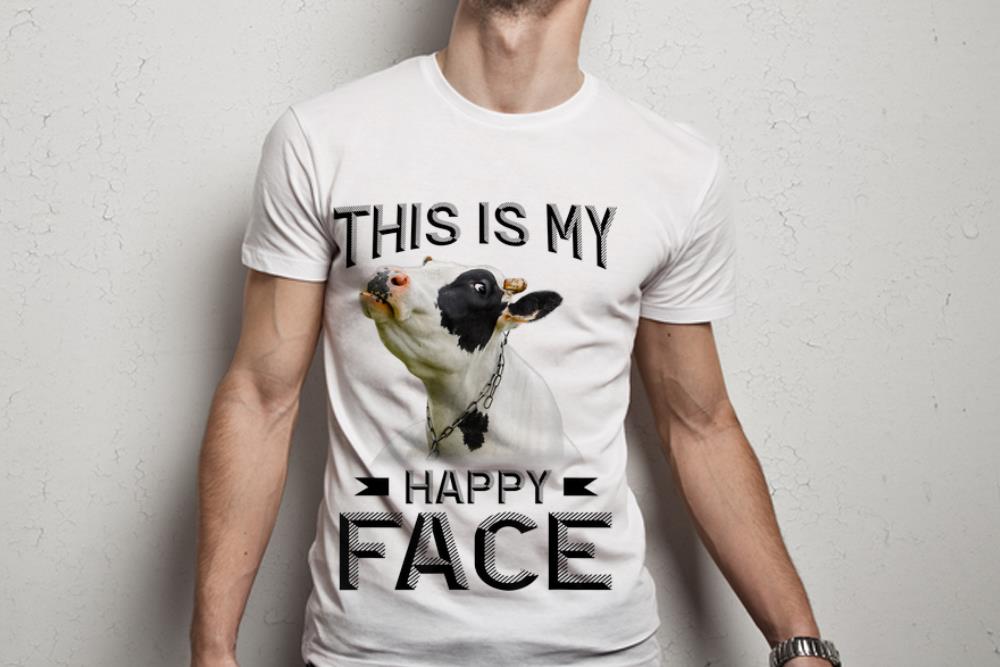  Original This Is My Happy Face Cows shirt