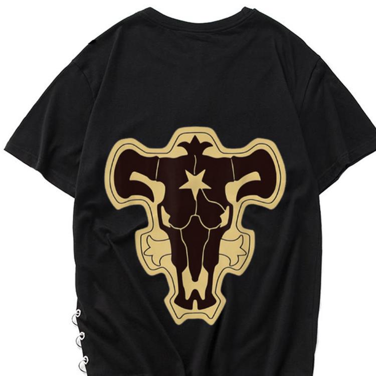 Premium Black Clover Asta Black Bull Logo shirt