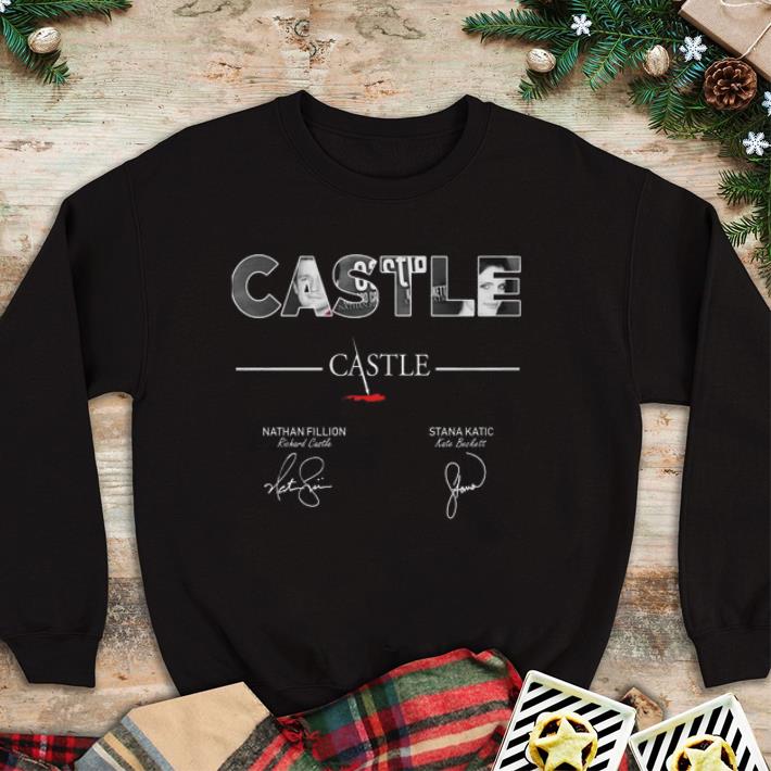 Premium Castle Nathan Fillion Stana Katic signatures shirt