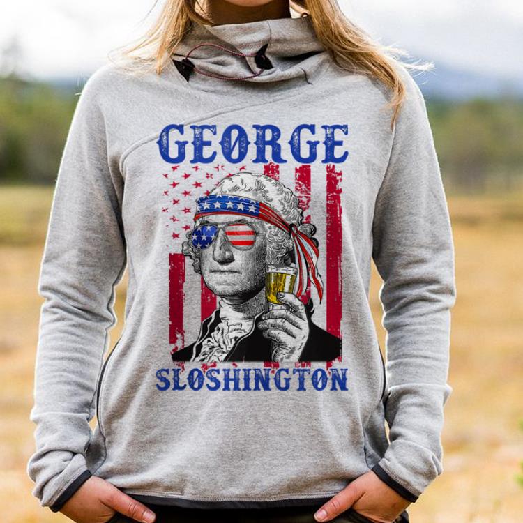 Premium George Sloshington Sunglass Headband Amrican Flag shirt