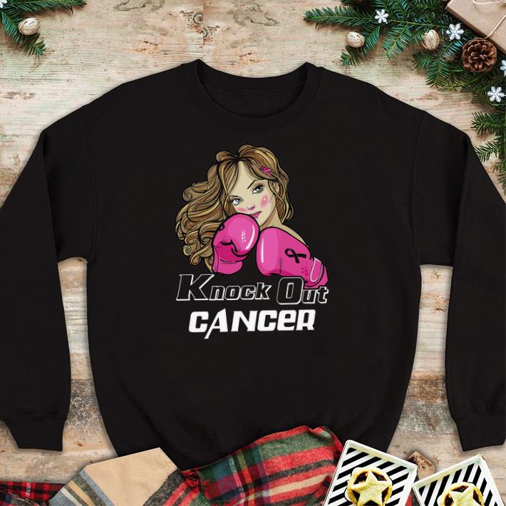 Premium Girl Boxing knock out cancer shirt 2 Premium Girl Boxing knock out cancer shirt
