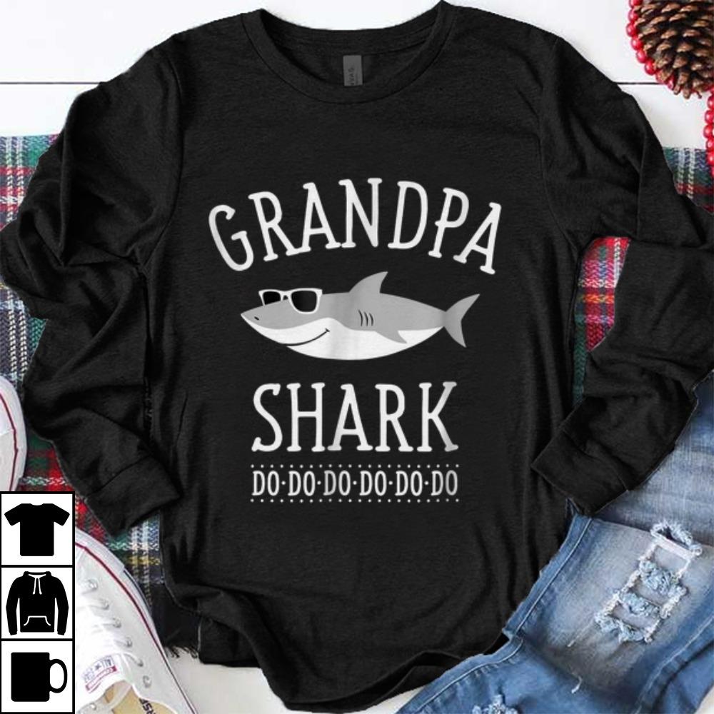 Premium Grandpa Shark Doo Doo Doo With Sunglass shirt