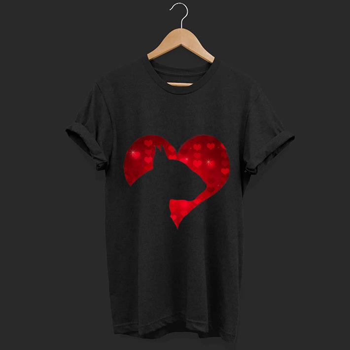 Premium I Love My English Bull Terrier Dog Romantic Heart Dog Lover shirt