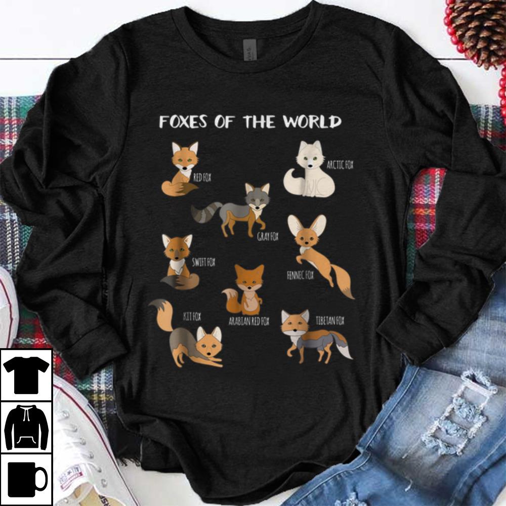 Premium Kind Of Foxes Of The World shirt