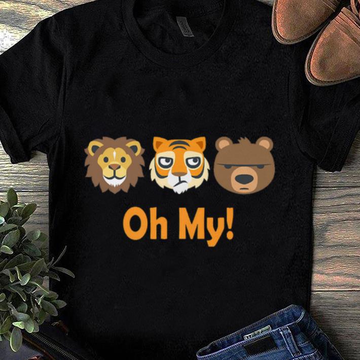 Premium Oh My Cute Zoo Animal Lion Tiger and Bear shirt