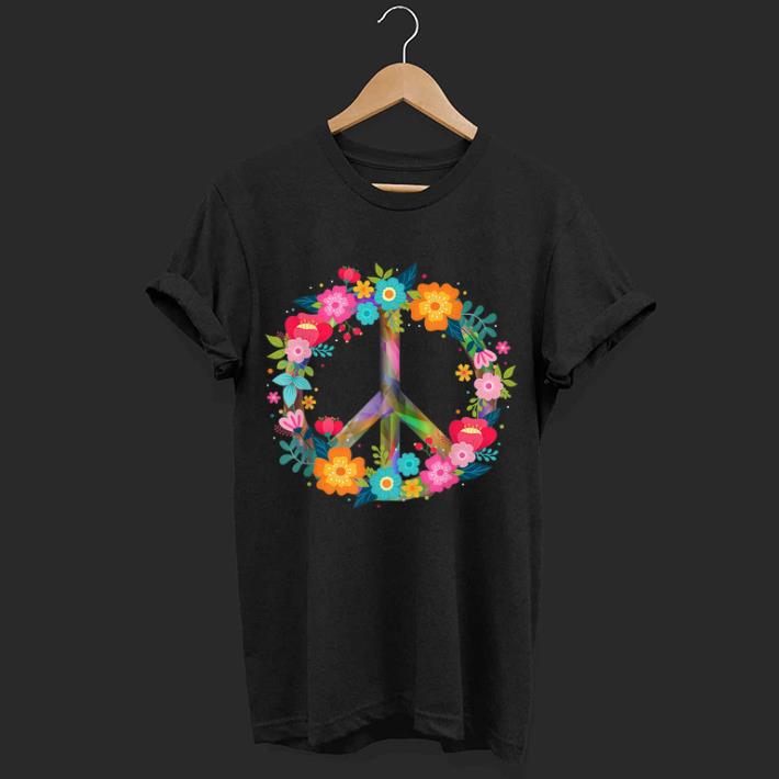 Premium Peace Love Hippie Love Wins Flowers shirt