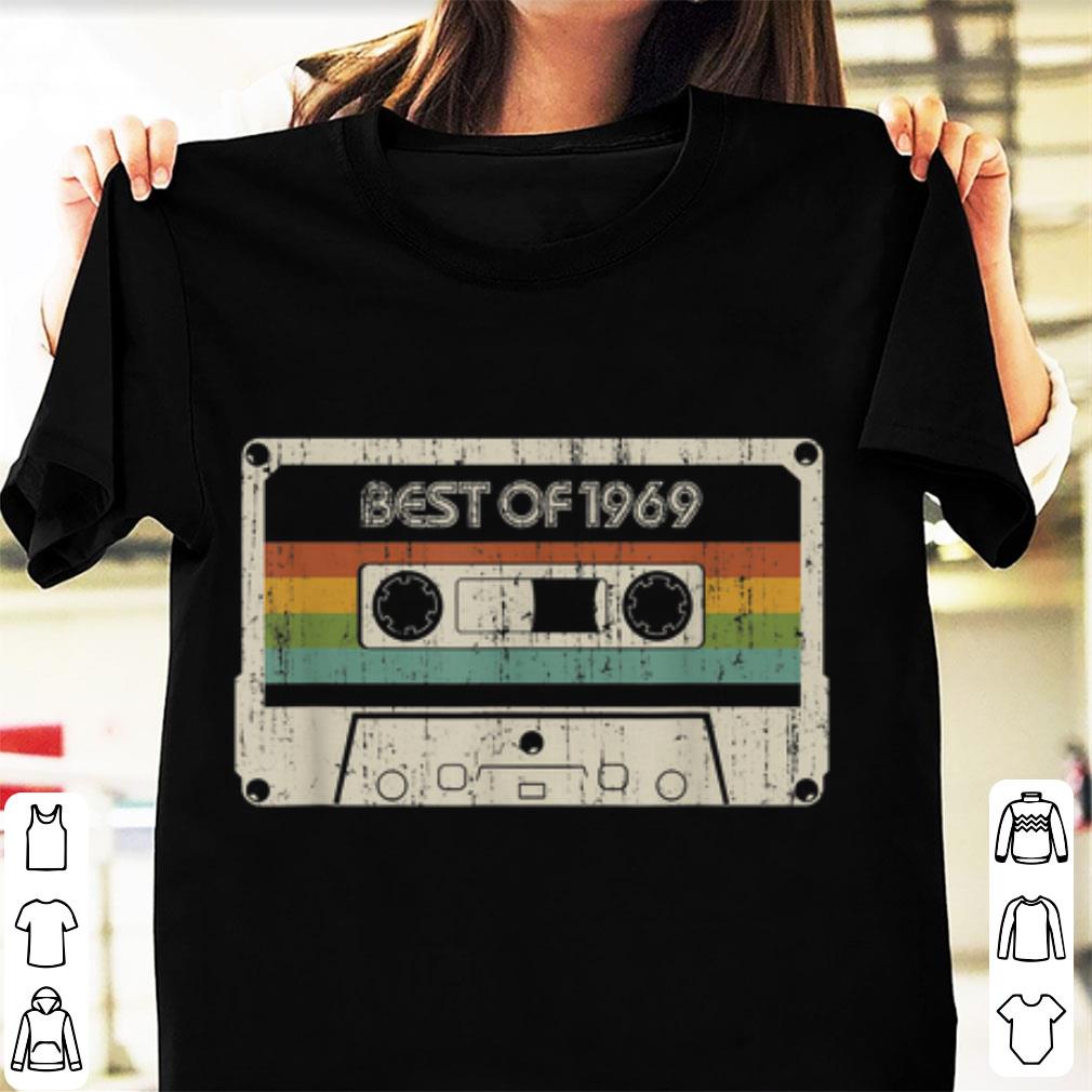 Premium Vintage Best Of 1969 50th Birthday Cassette shirt