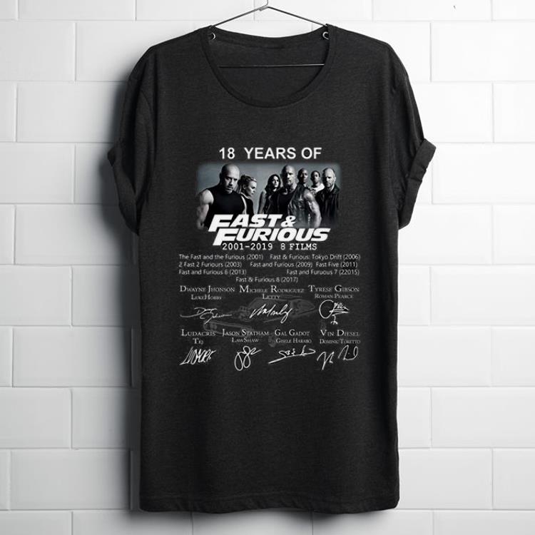 Pretty Jamila 18 Years Of Fast And Furious 2001 2019 9 Films Signature shirt