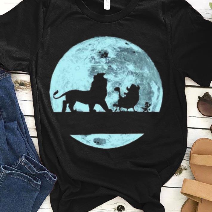 Pretty Lion King Walking On The Moon Simba Pumbaa And Timon shirt