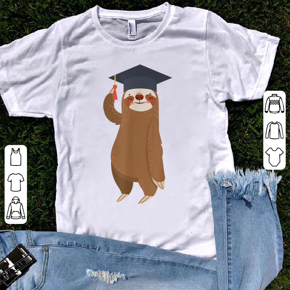 Pretty Sloth Graduation Smiling Sloth Graduate Gift shirt