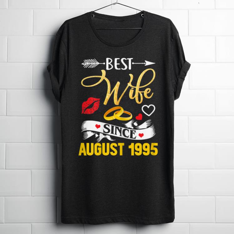 Top 24th Wedding Anniversary Best Wife Since 1995 shirt