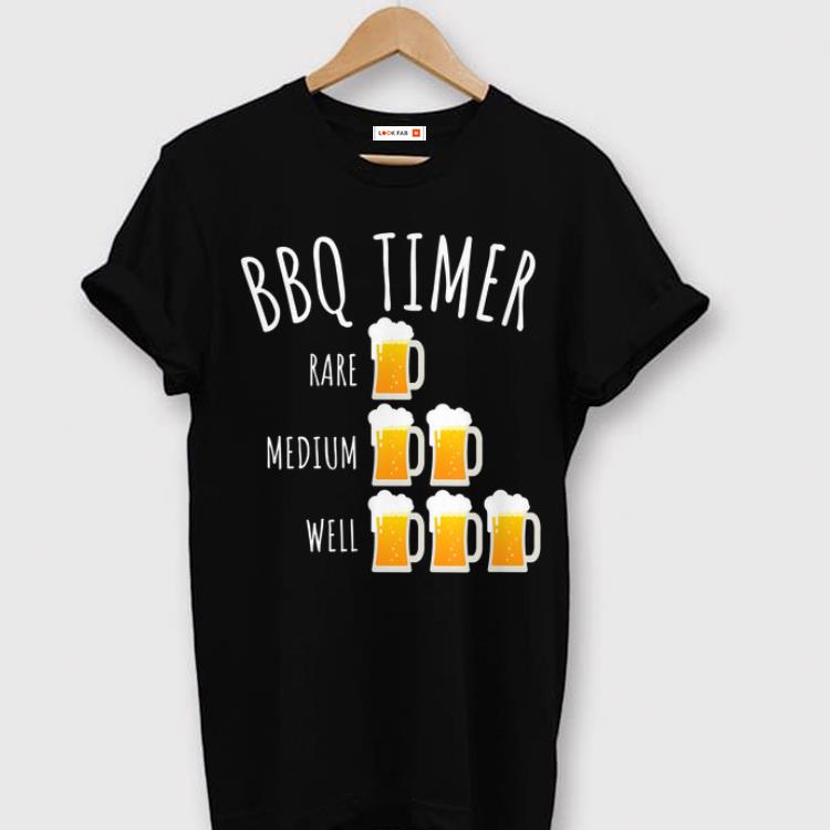 Top Bbq Timer Beer Drinking Grilling shirt