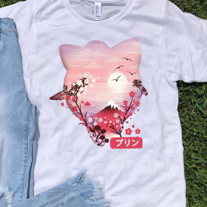 Top Charming Sunset Japanese Fuji And Sakura Flower shirt