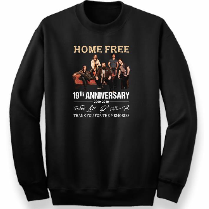 Top Home Free 19th anniversary 2000-2019 signatures shirt 2 Top Home Free 19th anniversary 2000-2019 signatures shirt