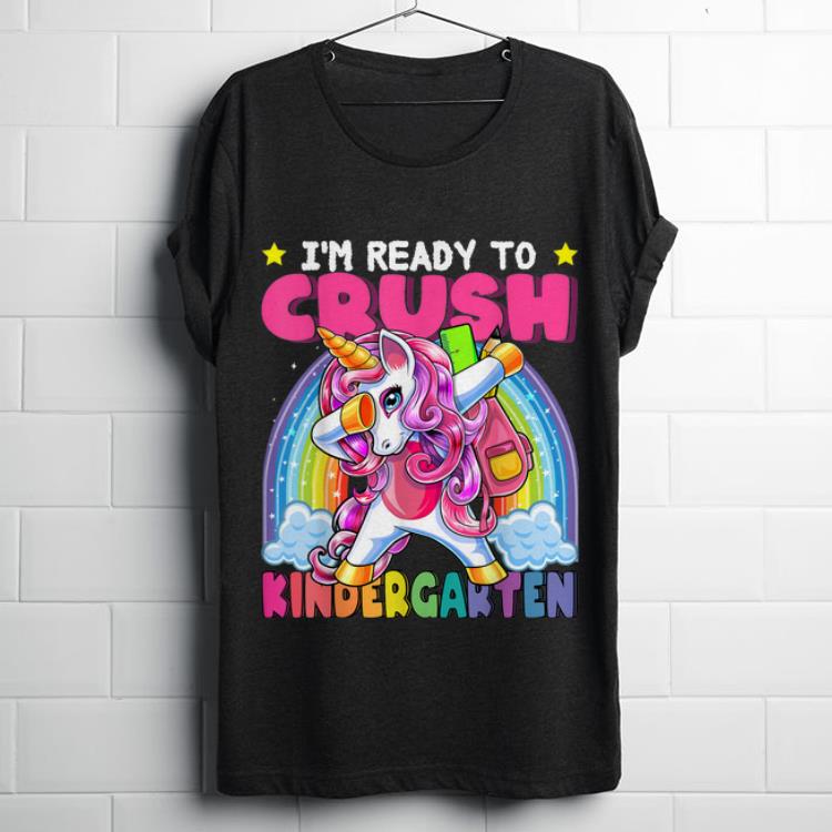  Top Kindergarten Dabbing Unicorn Crush Ranibow shirt