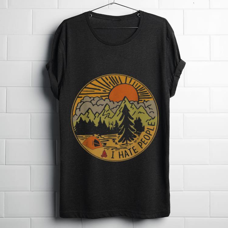  Top Love Camping I Hate People Circle shirt