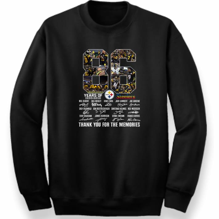 Top Pittsburgh Steelers 86th Anniversary 1933-2019 signatures shirt 2 Top Pittsburgh Steelers 86th Anniversary 1933-2019 signatures shirt