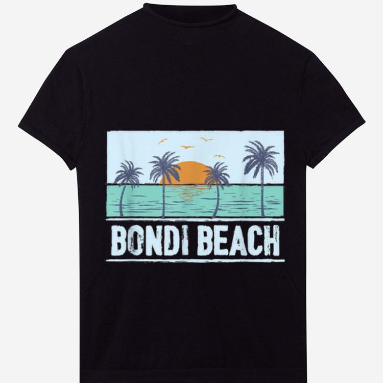 Top Retro Bondi Beach Australia Tropical Sunset Beach Vacation shirt